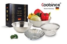 쿠비녹스 믹싱볼 쌀함박 채망 찜판 4종 세트 co-1125
