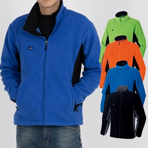 엣지 배색 후리스 자켓 (M-3XL), 남성 여성 자켓
