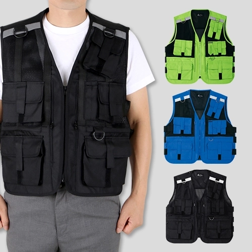 야간 작업 반사 안전 망사 조끼, 남자 여자 조끼