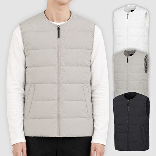 남성 여성 스탠다드 겨울 웰론 경량 패딩 보온 조끼 (S-3XL)