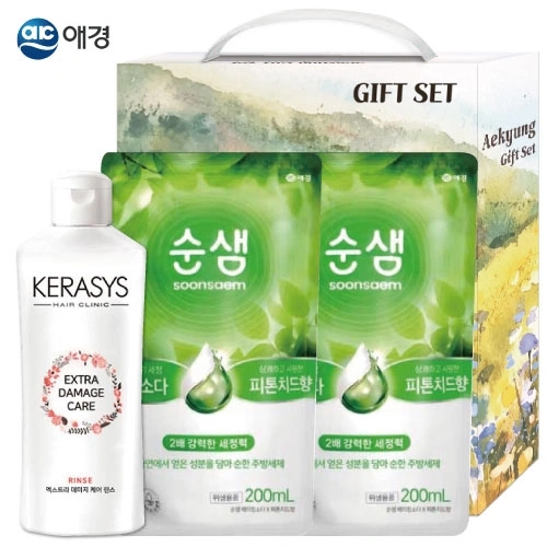 애경 엑스트라린스 순샘 리필2p 세트