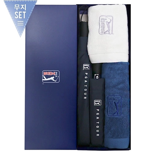 PGA 2단 자동 / 3단 7K 완전 자동우산 + 170g 면사 타올 2P 세트