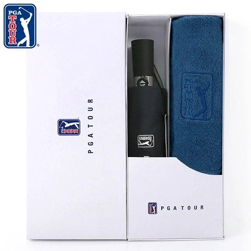 PGA 3단 7K 완전자동 무지 우산 + 170g 면사 타올세트