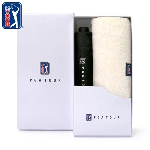 PGA 3단수동 카본 립스탑 암막 우양산+200g 코마사 면사타올 세트