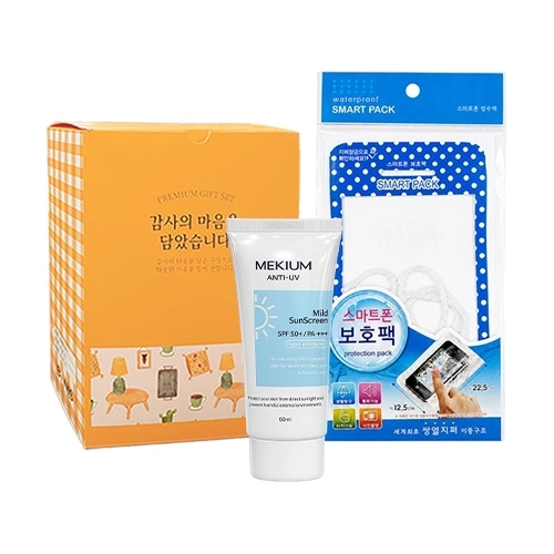[살림어스]스마트폰방수팩+미키움선크림60ml