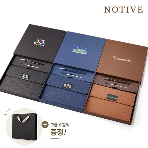 NOTIVE FLAP 3단접이식 A5 노트 볼펜 세트 쇼핑백무료제공