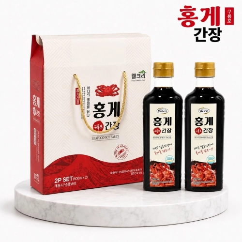 구룡포 홍게간장 500mlx2P 명절선물세트