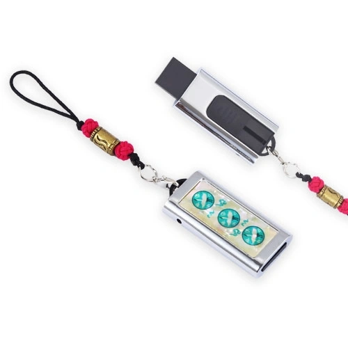 백청자상감운학문 자개 USB